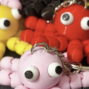 Llaveros solidario pulpo 3D